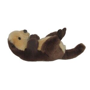 Myoni by Aurora Brown Plush SEA OTTER 10" Stuffed Toy